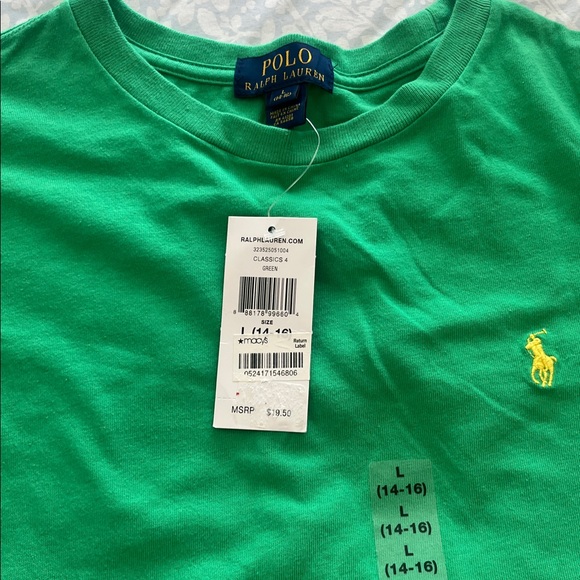 Polo by Ralph Lauren Green T-Shirt boys size L - Picture 4 of 4